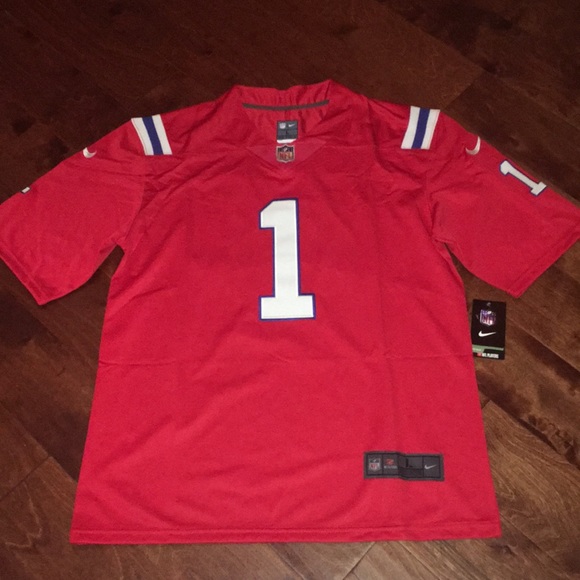 cam newton patriots jersey stitched